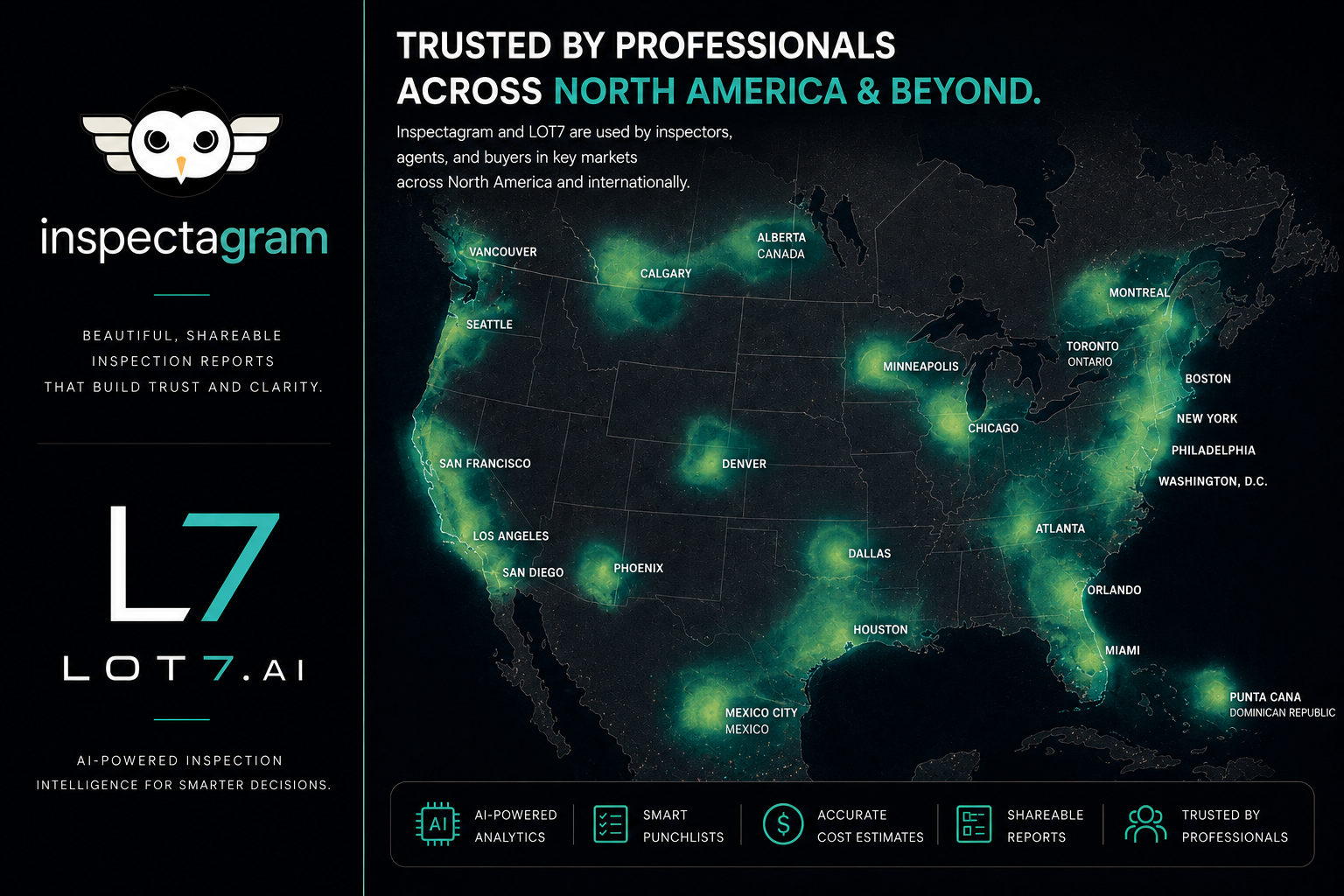 Inspectagram and Lot7 — Trusted by professionals across North America